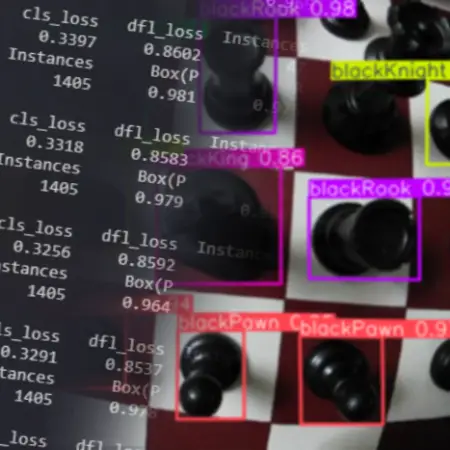 Alkyne chess robot, piece annotation