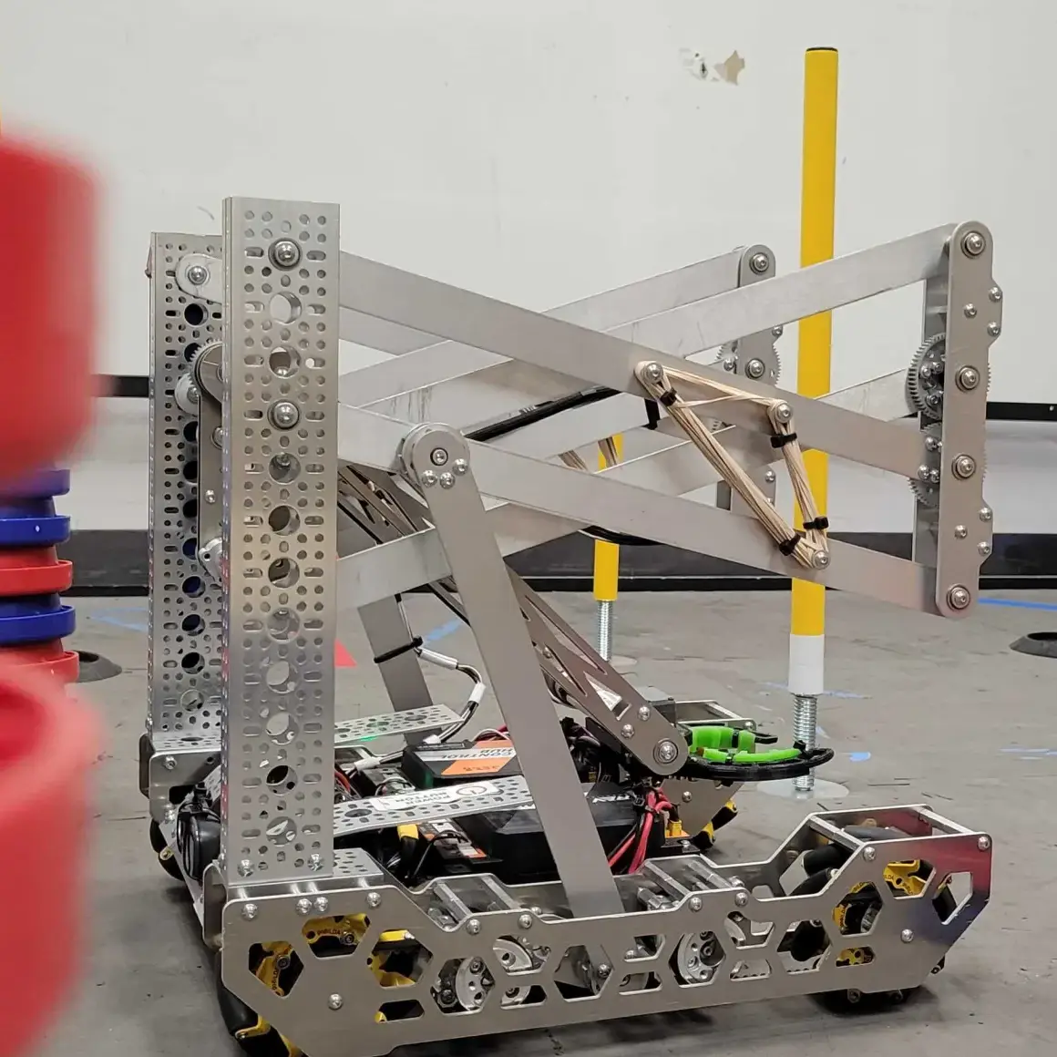 FTC robot on a playing field